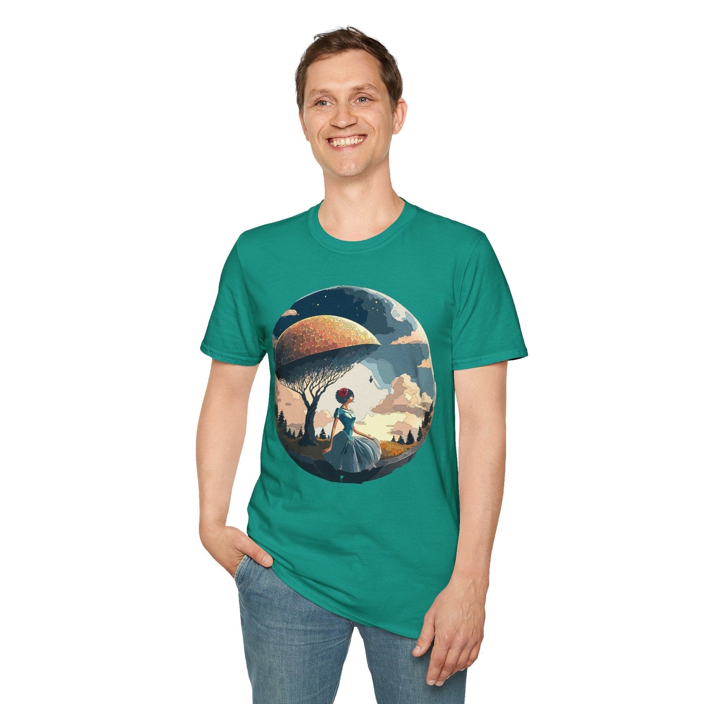 Womens Ladies Graphic T Shirts Art Design Shirt Gildan Softstyle 64000 Unisex Tee