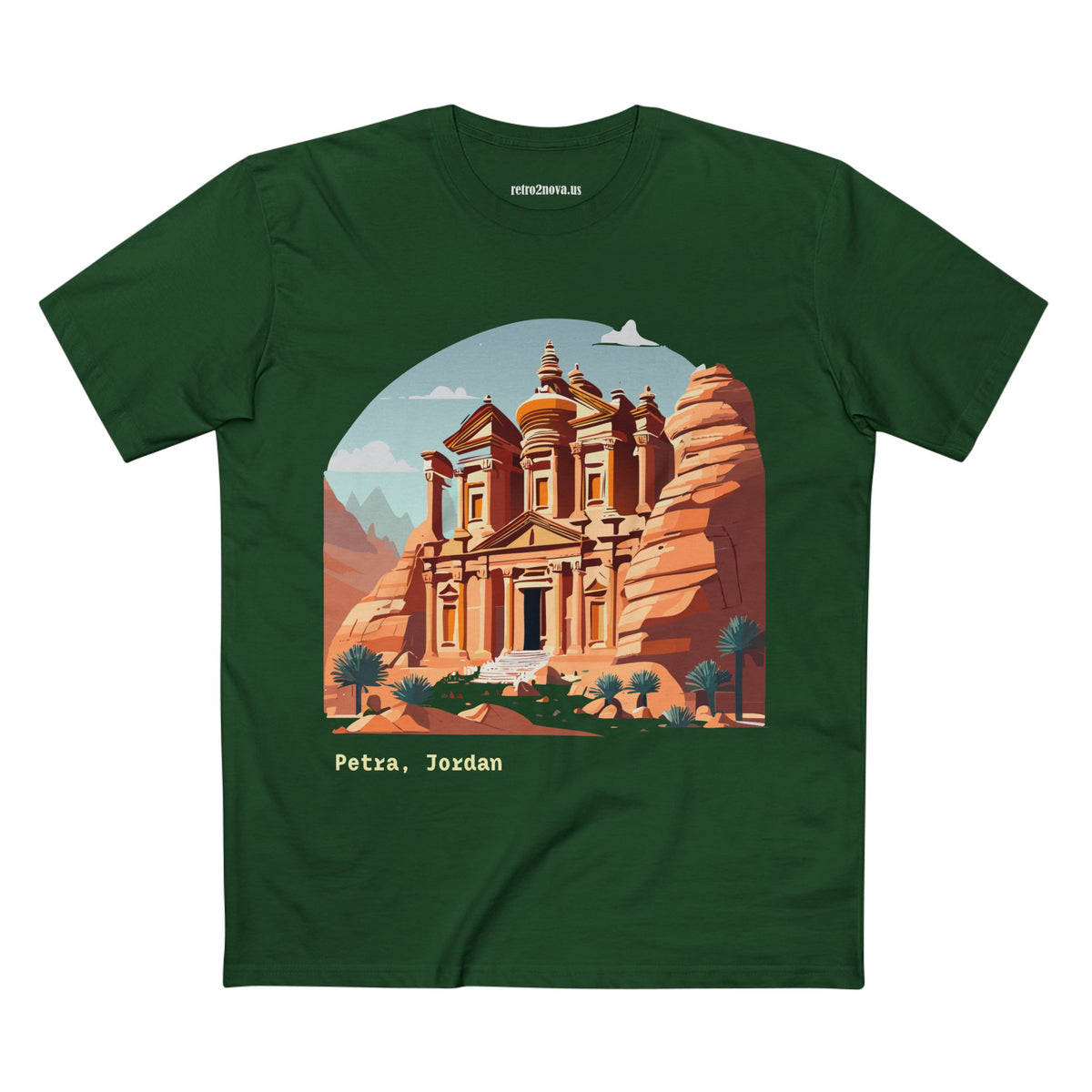 Petra Jordan Illustration Tee | Petra travel shirt, ancient rock city design