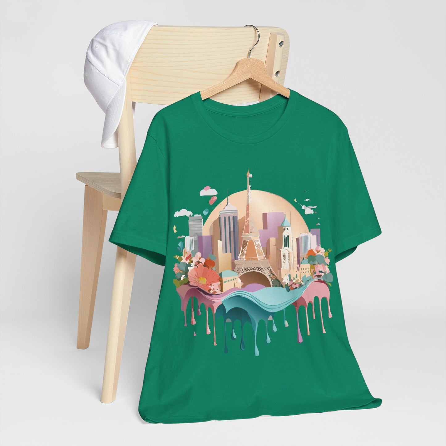 Adelpha Paris Graphic Tee Unisex Short Sleeve Shirt With Vintage Art Design Apparel