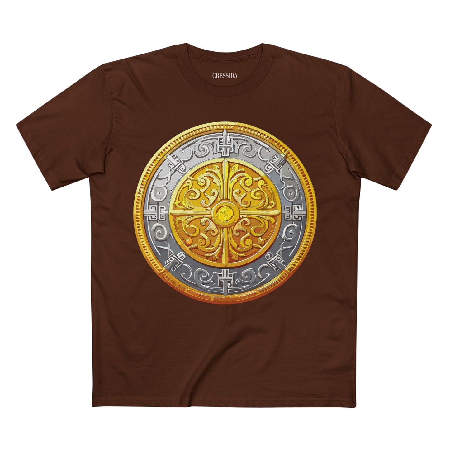 Antique Gold Coin Graphic Design T-Shirt Unisex 100 Cotton With Golden Print Artwork Tee 18