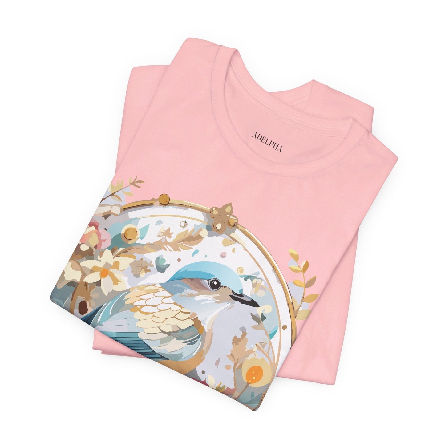 Adelpha Medallion Graphic T Shirt Unisex Short Sleeve Vintage Inspired Art Design