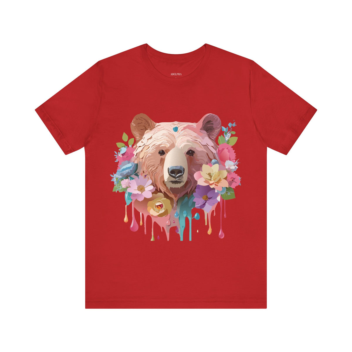Bear Graphic Design Tee Bella+Canvas Unisex 100 Cotton Tee Shirt a113