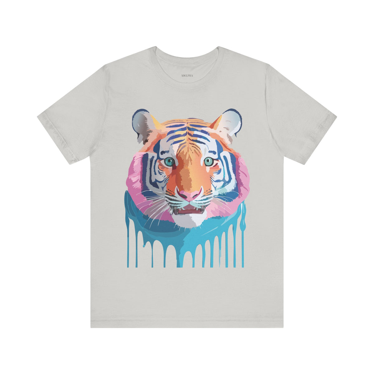 Tiger Graphic Unisex Cotton Bella+Canvas Tee with Art Animal Design e63