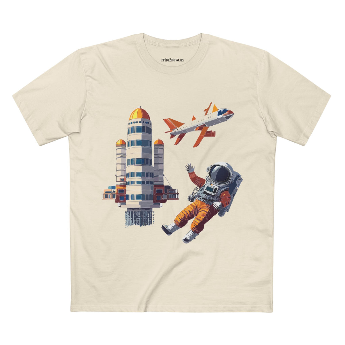 Cosmos Astronaut Graphic Tee Staple Unisex 100 Cotton Tee Shirt - CS-17