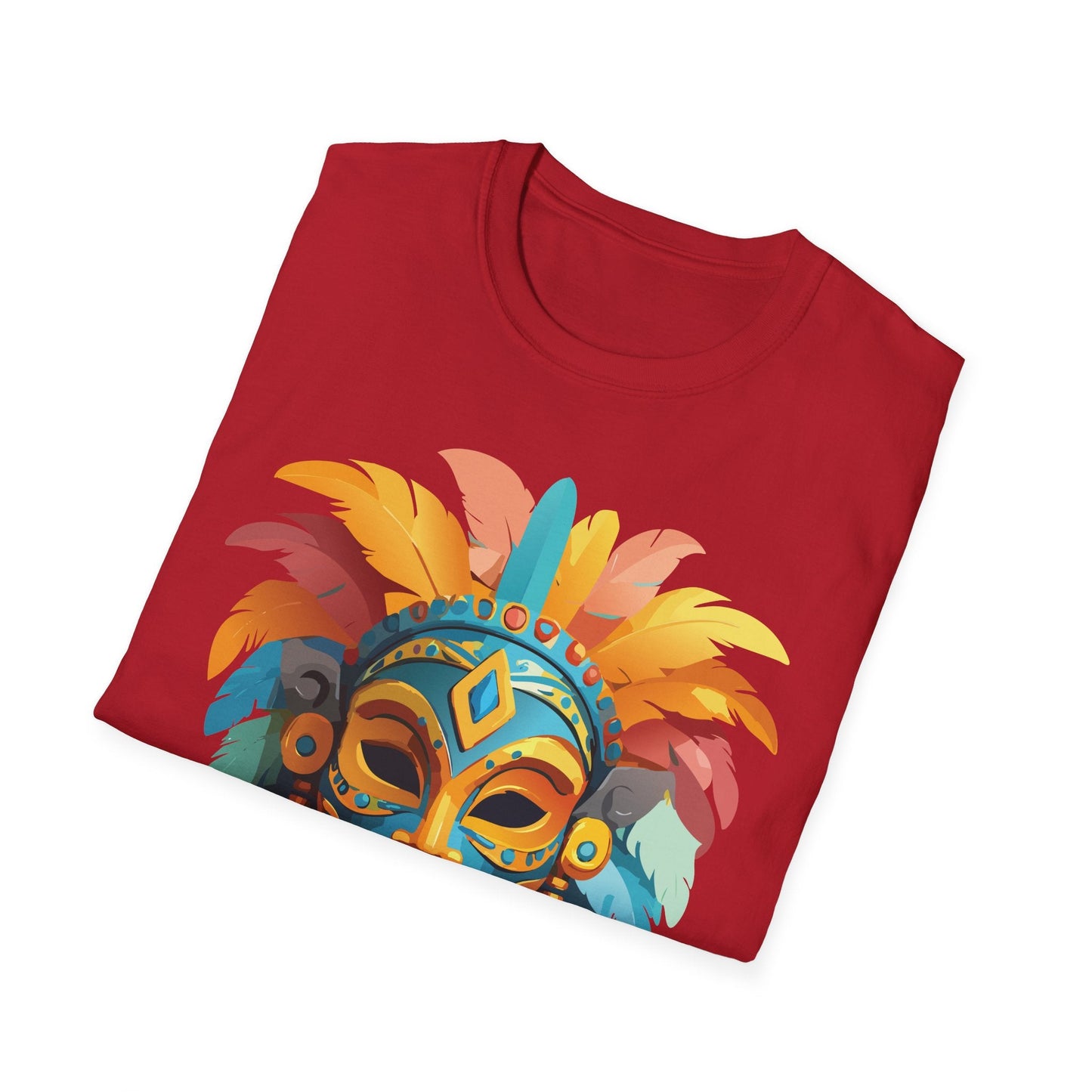 Mask Graphic Unisex Cotton Masquerade Design Artwork Tee 2
