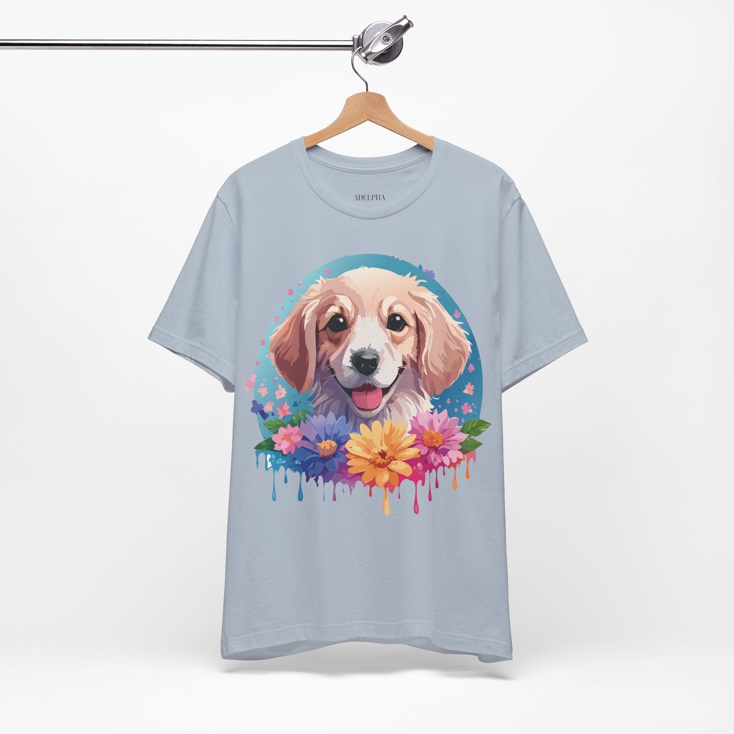 Dog Shirt Unisex Graphic Tee With Original Adelpha Artwork Jersey Short Sleeve Casual Look