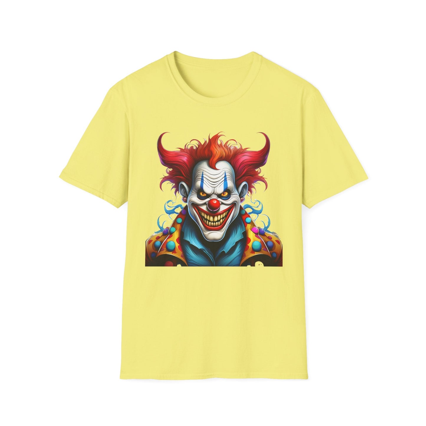 Clown Shirt Unisex Tee Circus Shirt Funny Man Shirt Scary Man Tee 100 Percent Cotton Gildan 64000