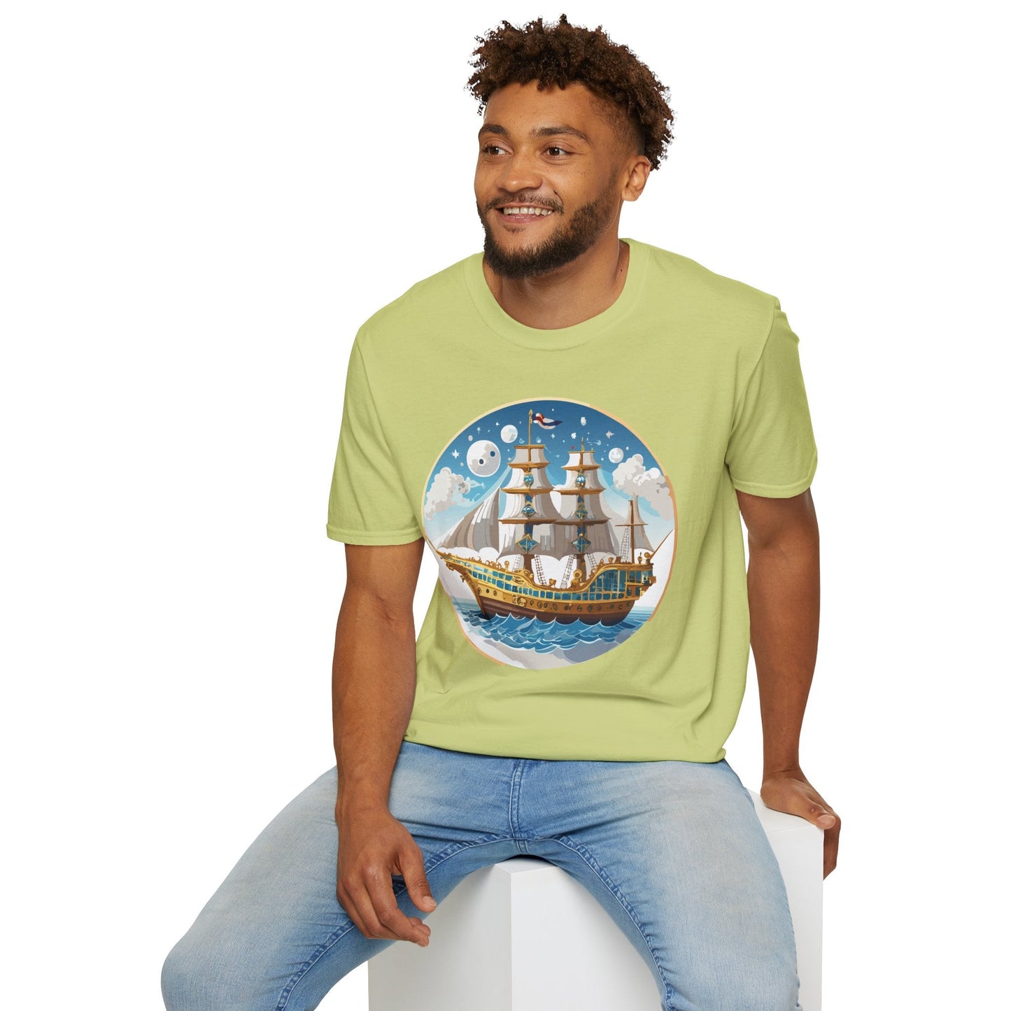 Ship T Shirts Frigate T Shirts Vessel Tee Shirt Unisex Softstyle 100 Percent Ring Spun Cotton Tee