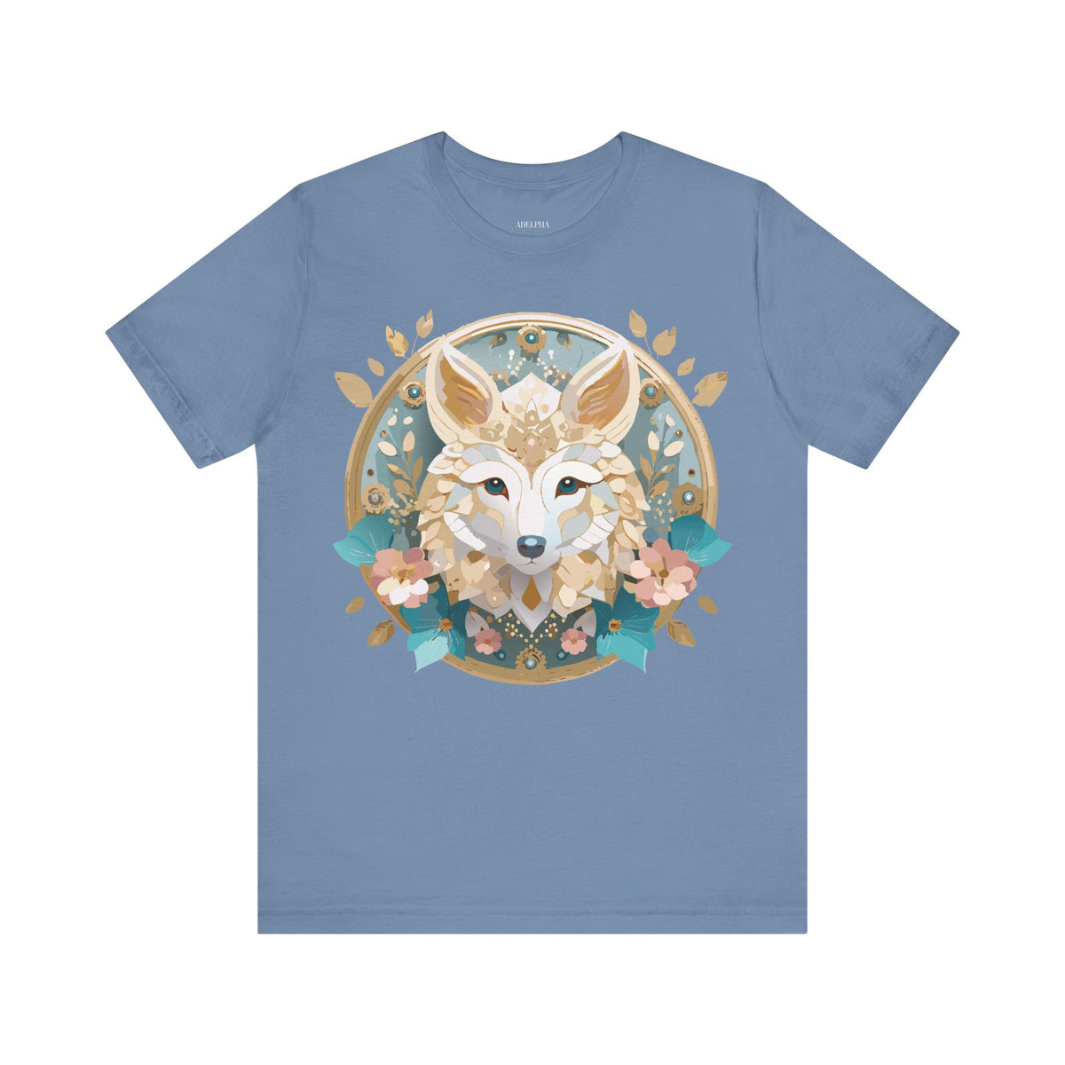 Medallion Graphic Unisex Cotton Bella+Canvas Tee with Art Design d64