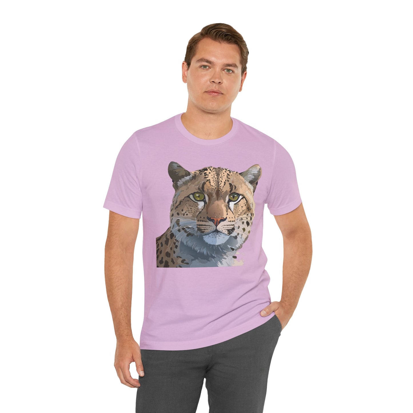 Unisex Animal Shirt With Animals Art Design Tee Short Sleeve Wildlife Print Tee Shirt