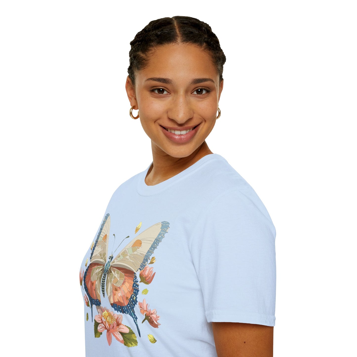 Butterfly Shirt Unisex Softstyle T Shirt Gildan 64000 100 Cotton Monarch Butterfly Gift