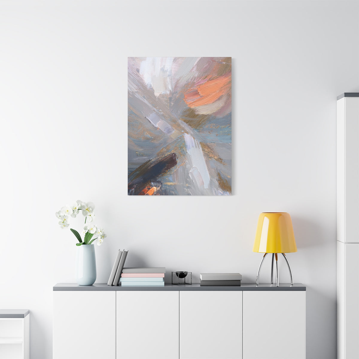 Abstract Pastel Painting Print Canvas 20x24,20x30,24x30 24x32,24x36,30x40 32x48,36x48,40x60 Pine-Wood Inner Frame ABS-89