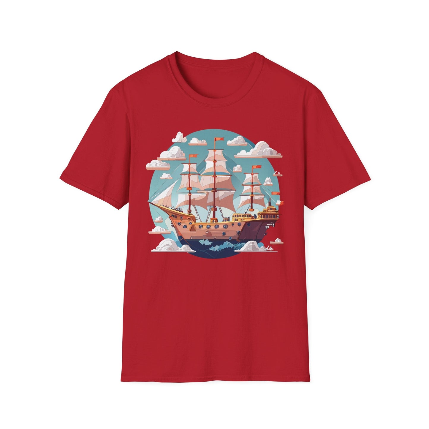 Unisex Ship Frigate Vessel T Shirt Softstyle 64000 Cotton Tee Ultimate Everyday Comfort