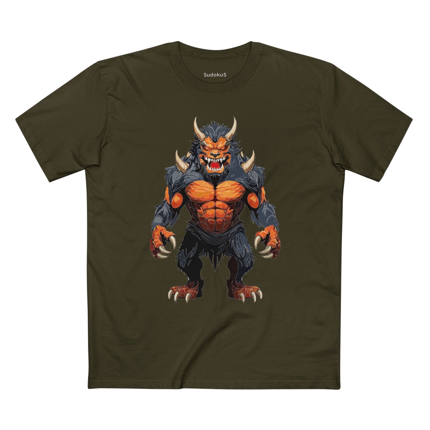 Cartoon Monsters Graphic Unisex 100 Cotton Staple Tee 7