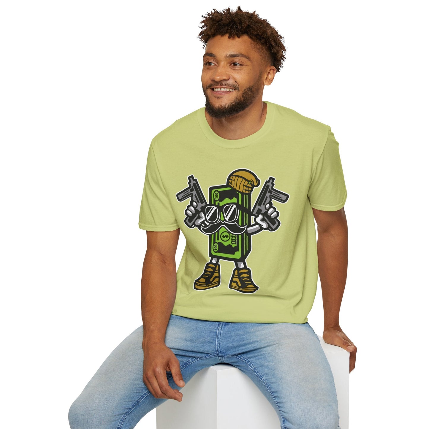 Cartoon T Shirt Animation Tee Funny Graphic Unisex Gildan Softstyle 64000 Cotton