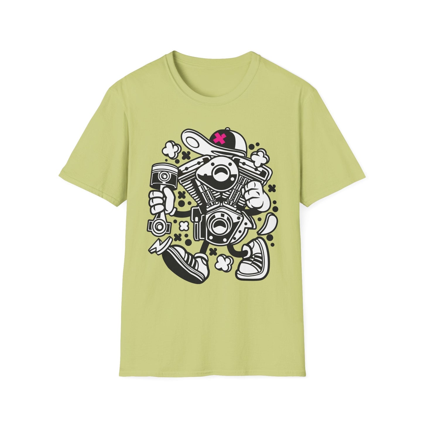 Cartoon T Shirt Animation Tee Funny Tee Unisex Gildan Softstyle 64000 100 Percent Cotton