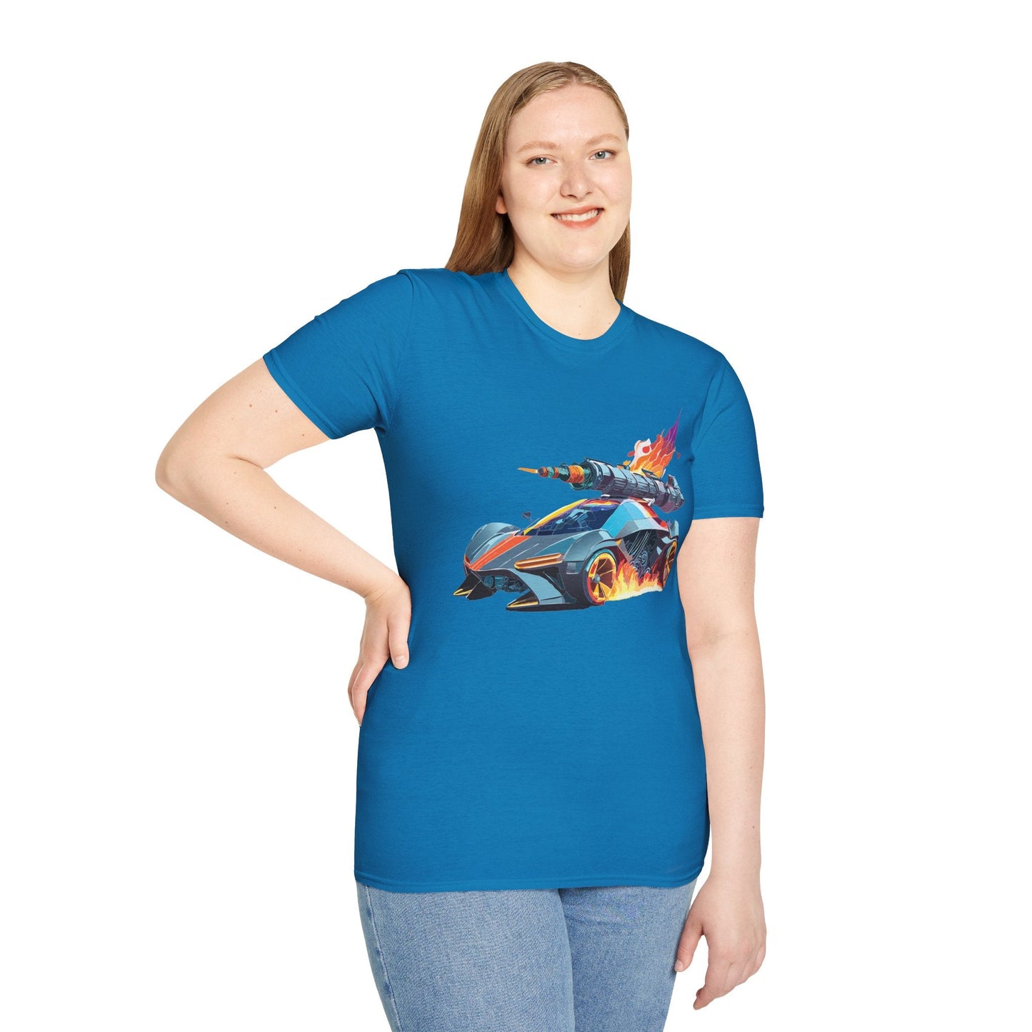 Car T Shirt for Car Lovers Unisex Softstyle Tee 64000 Hot Wheels Design Shirt with Cars