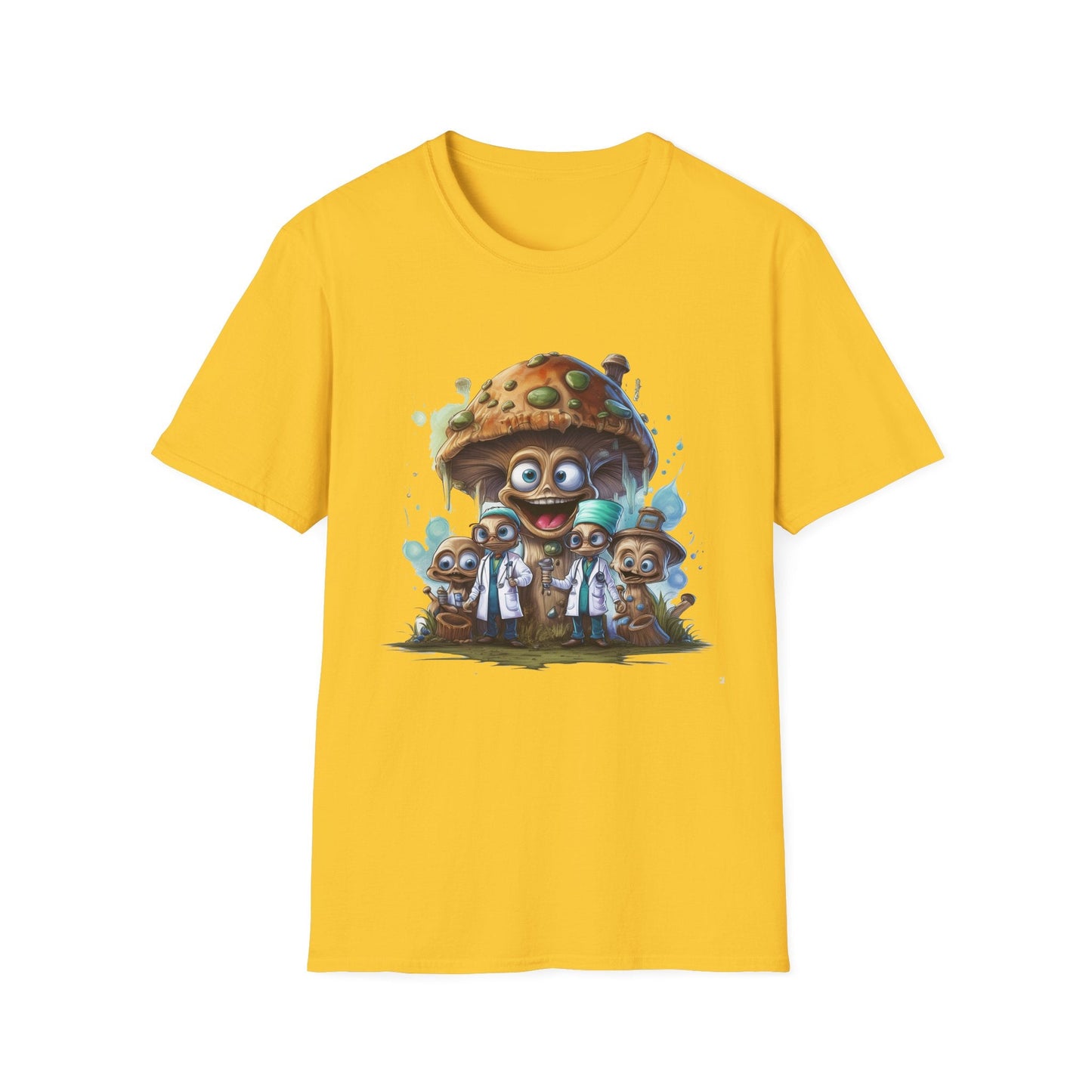 Mashroom Tee Shirt Unisex Funny Mushroom Design Softstyle 64000 Cotton Graphic Tee
