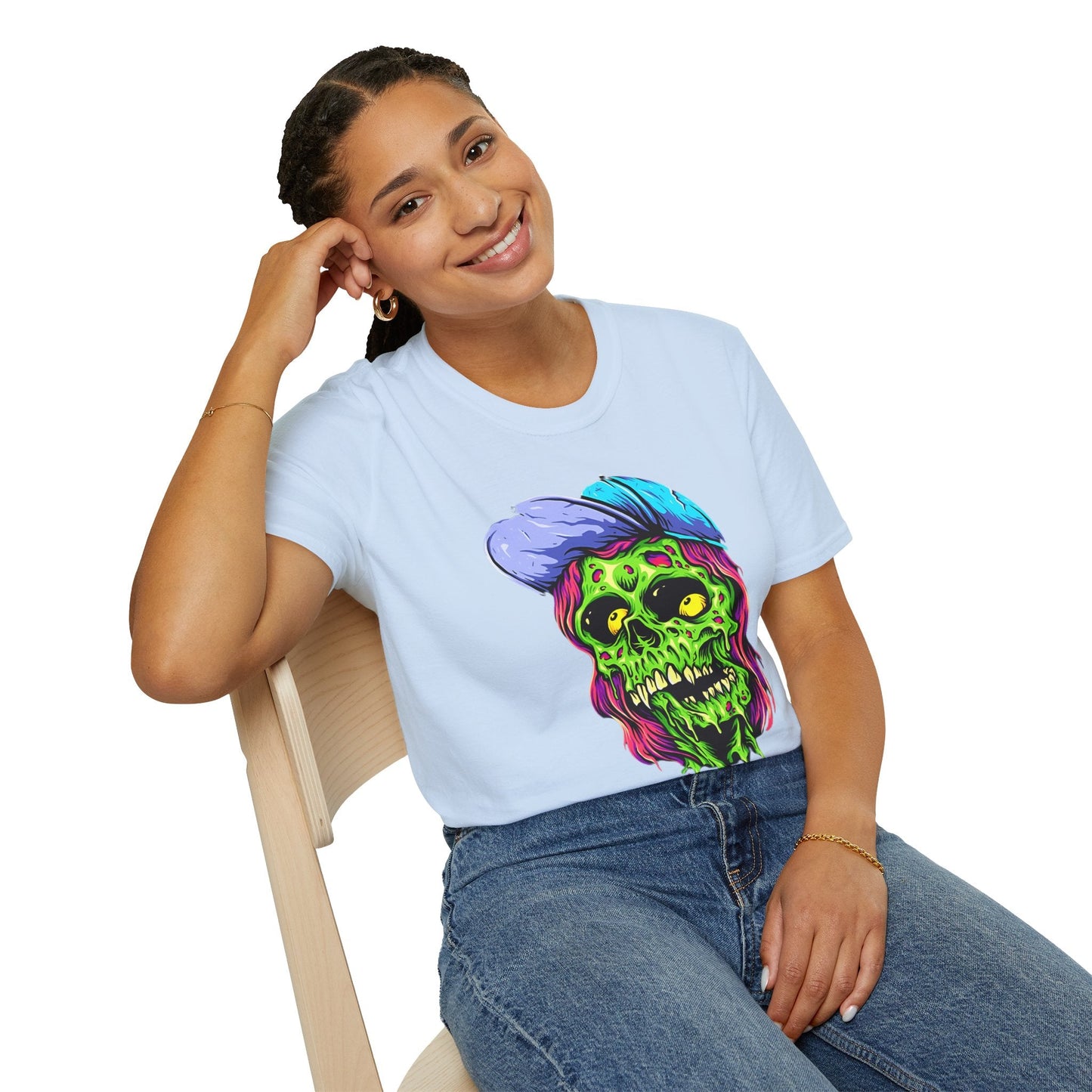 Skull Graphic Unisex Cotton T-shirt with Skeleton Artwork Design 27