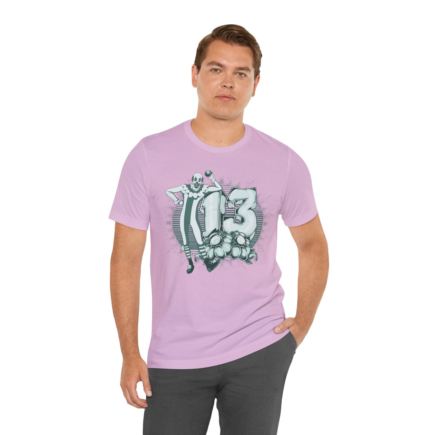 Vintage Clown Graphic Illustration Unisex Cotton T-Shirt Art-39