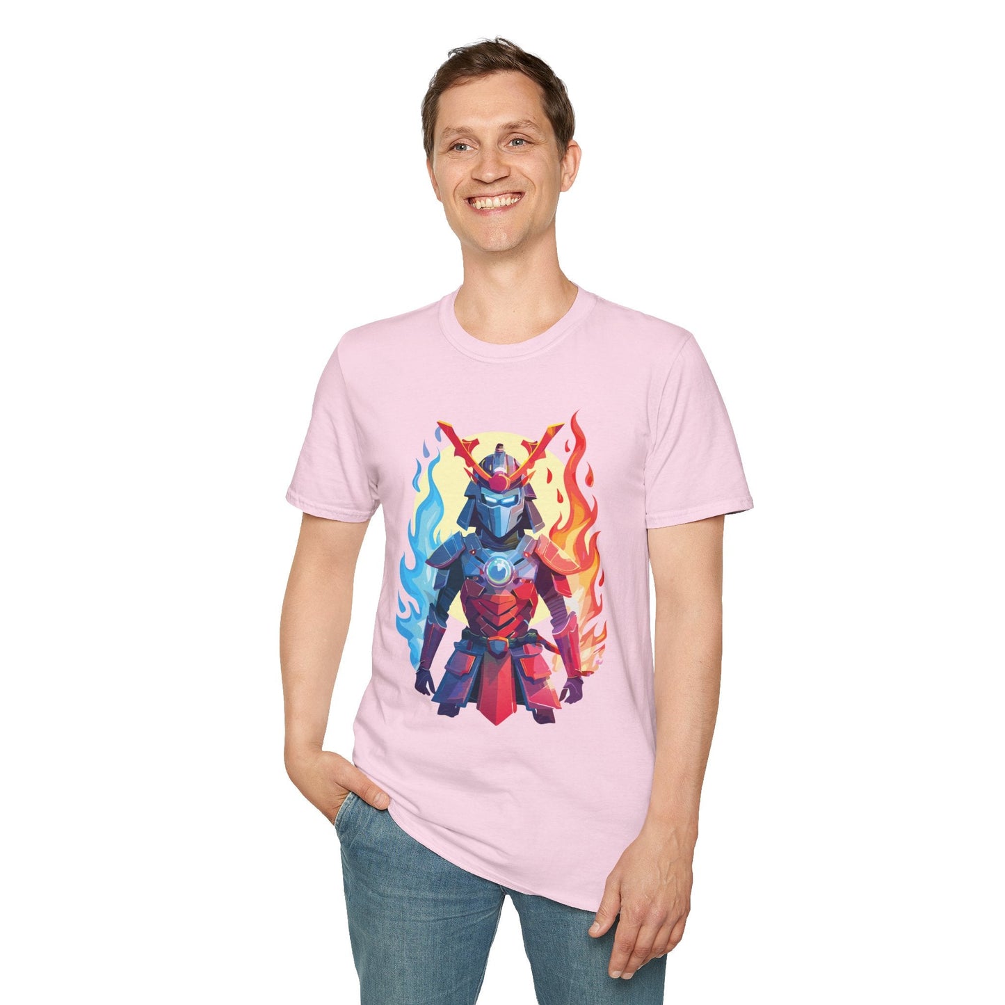 Samurai Shirt Unisex T Shirt Softstyle Ring Spun Cotton Gildan 64000 100 Percent Cotton Tee