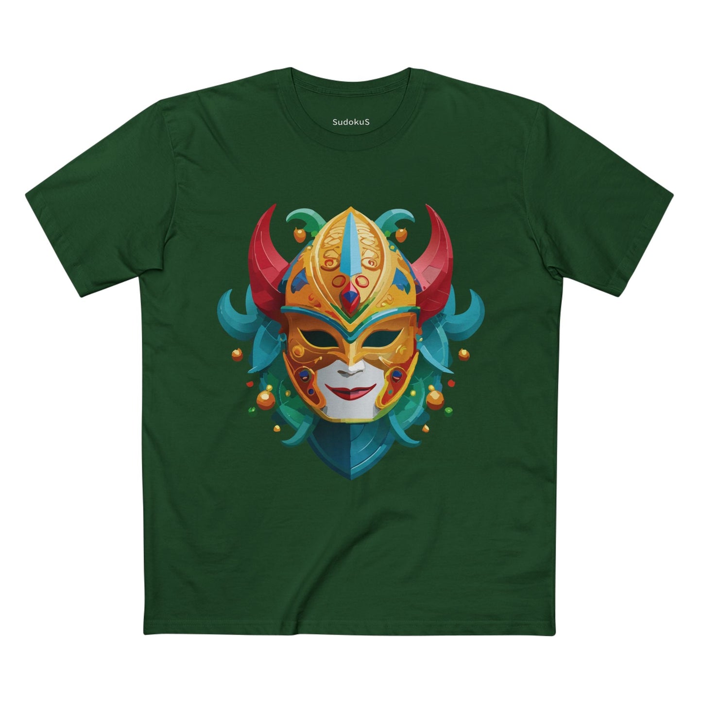 Mask Graphic Unisex 100 Cotton Staple Tee 19