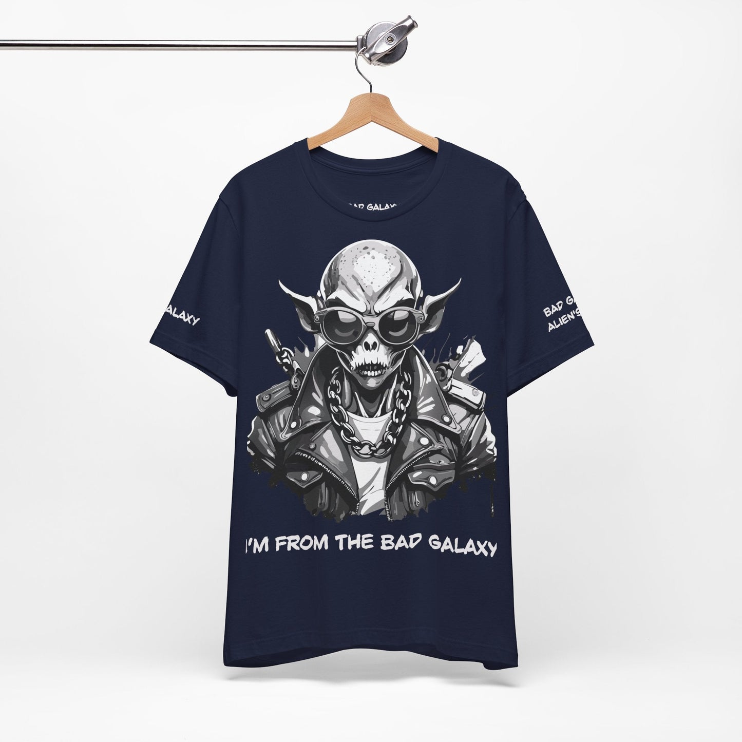 Alien Tee Shirt From Bad Galaxy Made To Order Free Shipping 100 Percent Cotton Eco Friendly In USA