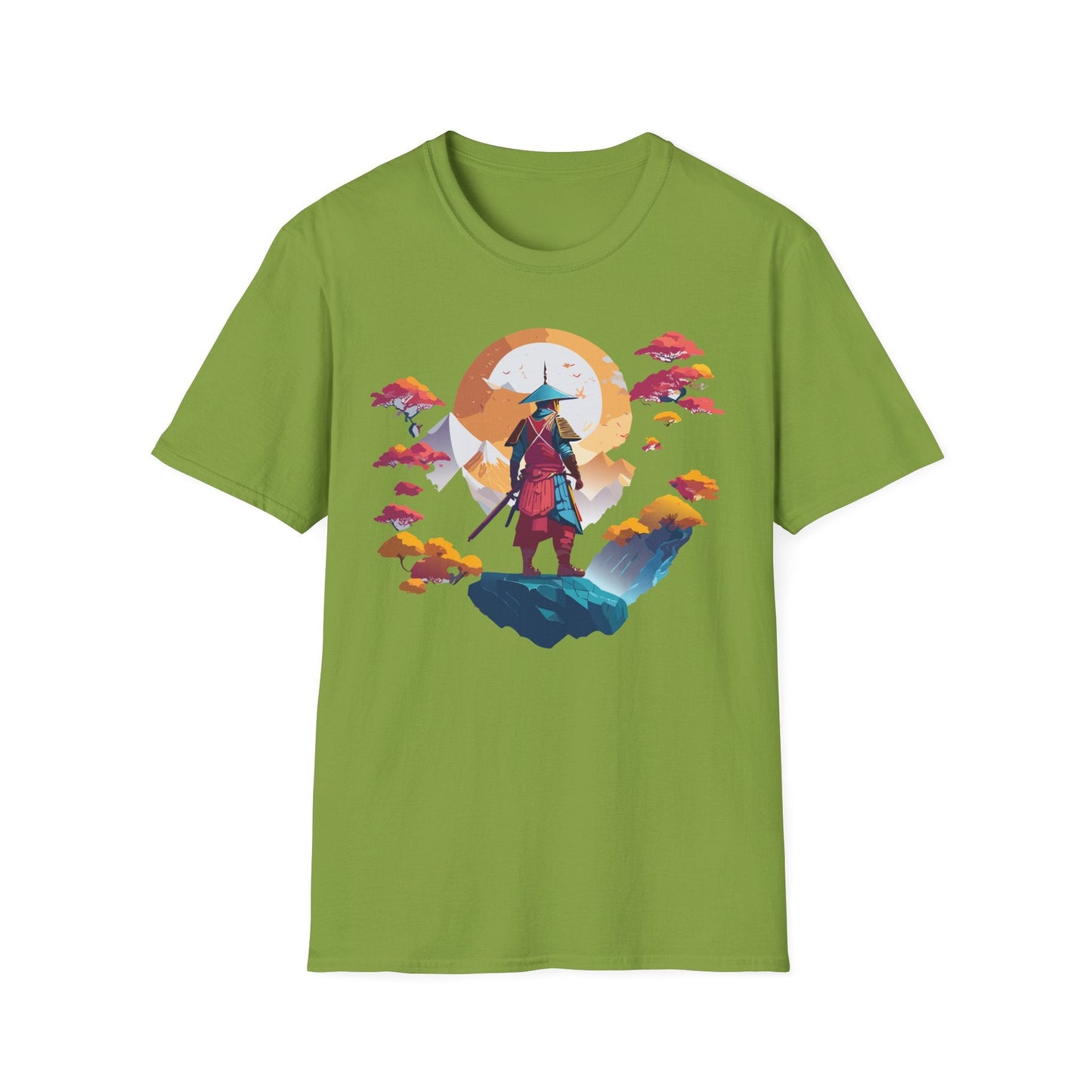 Gildan Softstyle 64000 Samurai T Shirt Unisex Cotton Tee With Samurai Design Relaxed Fit