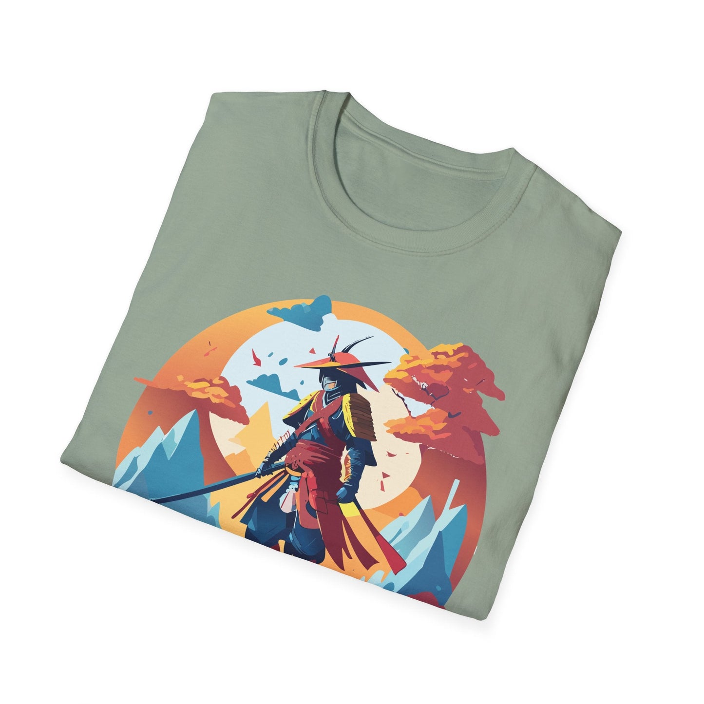 Samurai Shirt Unisex Tee Gildan Softstyle 64000 100 Percent Ring Spun Cotton Lightweight