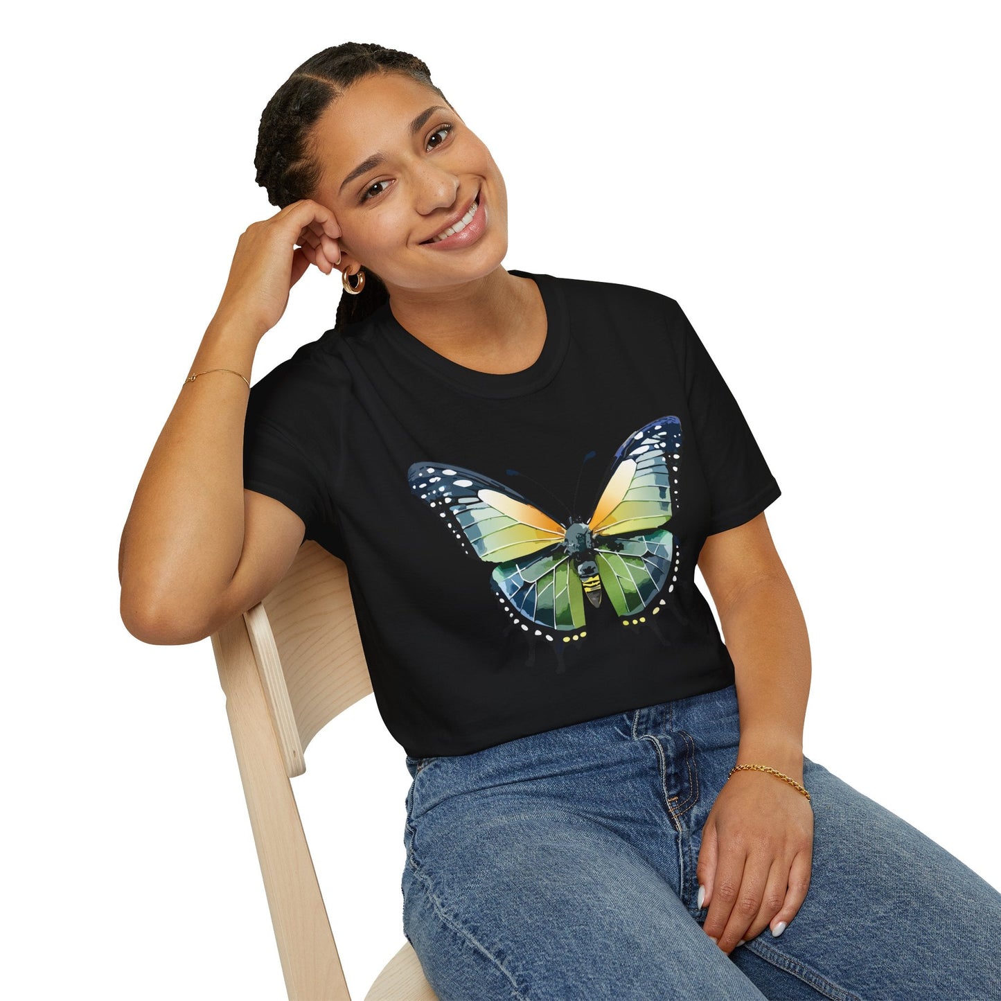 Butterfly Shirt Unisex Softstyle Gildan 64000 Monarch Butterfly Graphic Tee For Men And Women