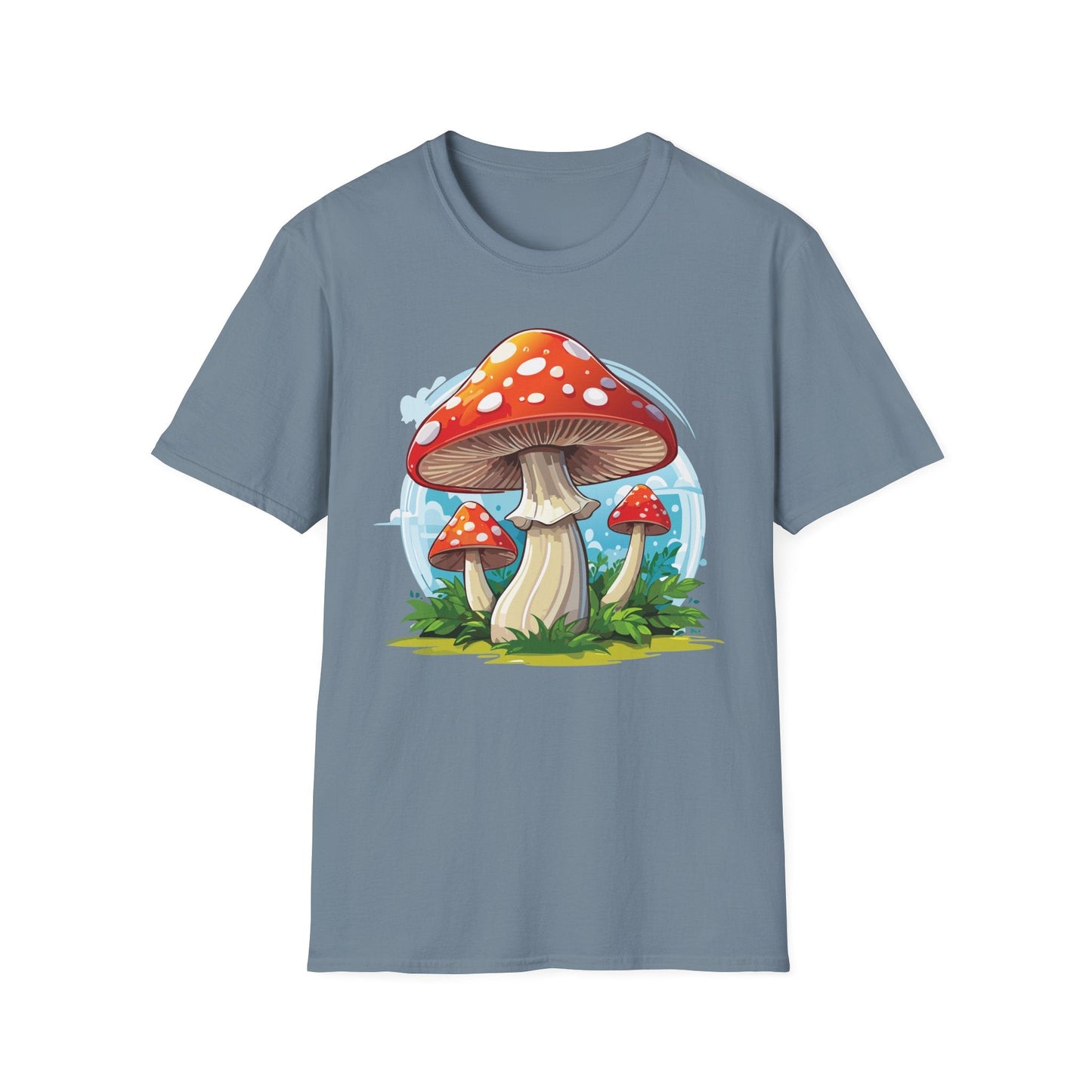 Mashroom Tee Shirt Unisex Funny Mashroom Design 100 Percent Cotton Softstyle Tee