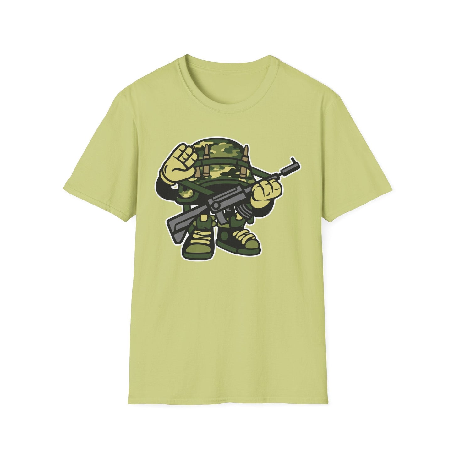 Cartoon T Shirt Animation Tee Funny Art Design Unisex Softstyle 64000 Lightweight Cotton Tee