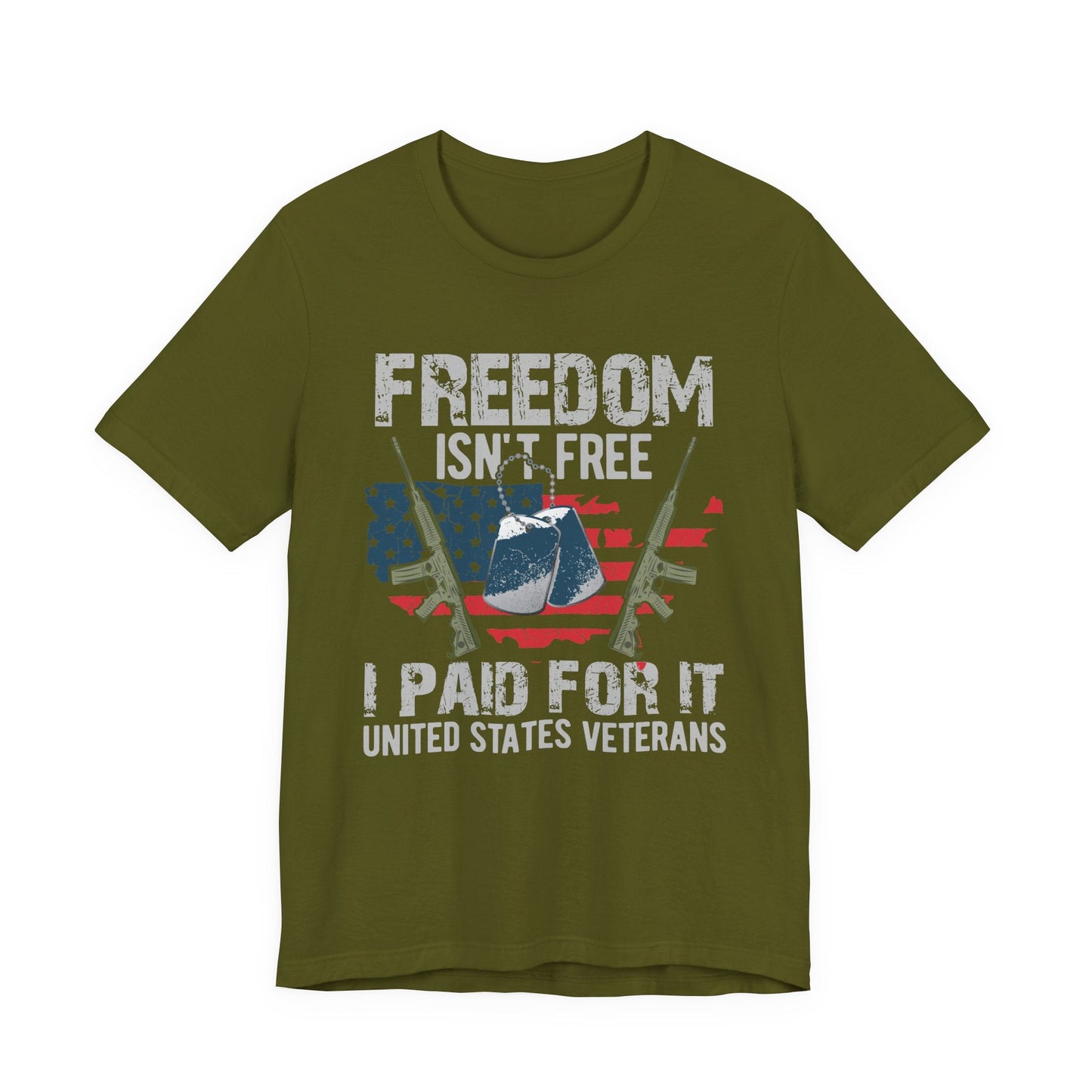 Army Veteran Patriotic Graphic Design Unisex Cotton T-Shirt v20