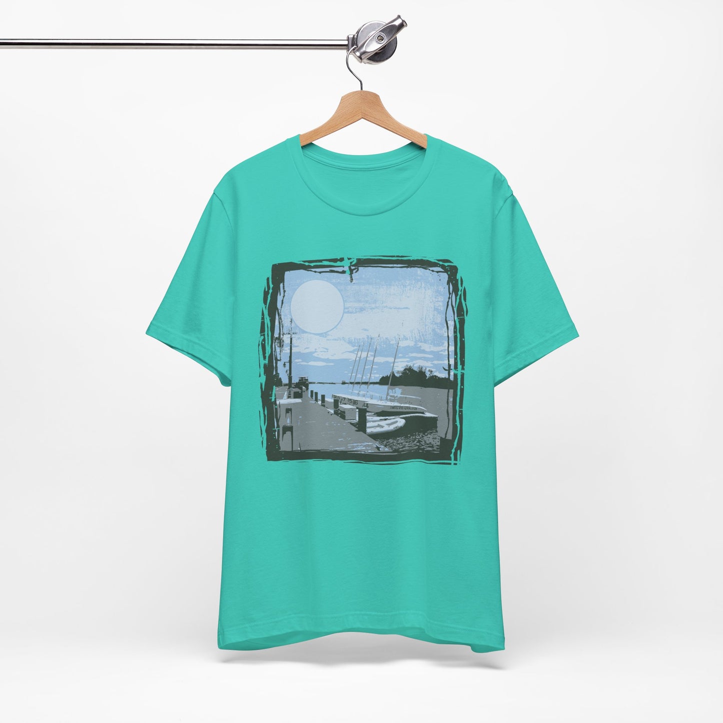 Yacht Club Retro Poster Graphic Design Tee, Yacht Club Shirt, Vintage Tees, Art Design T-Shirt, Graphic Tee, Retro Art Shirts