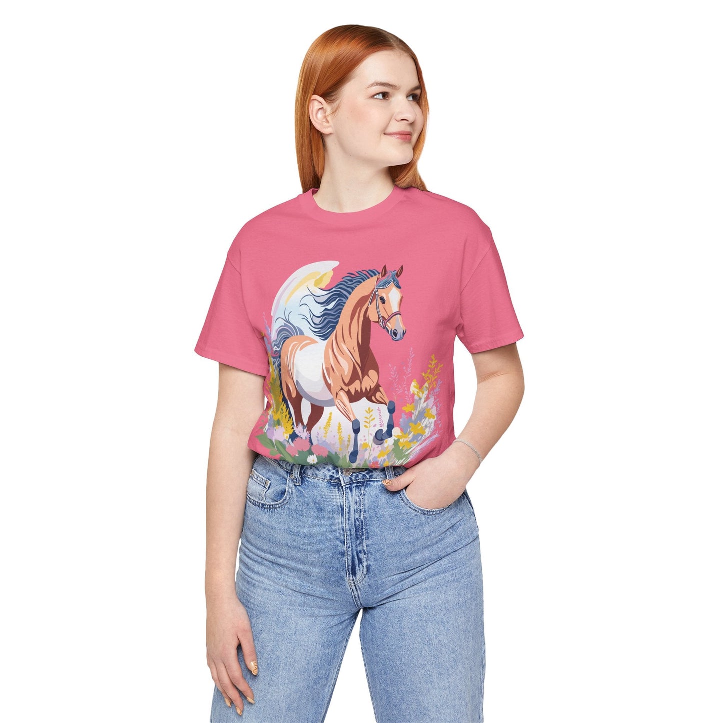 Horse Graphic Unisex 100 Cotton Vintage Animal Art T-Shirt 5