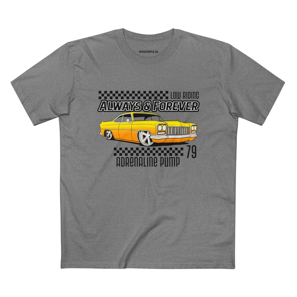 Retro Car Vintage Graphic Tee Staple Unisex 100 Cotton Tee Shirt - RC-6