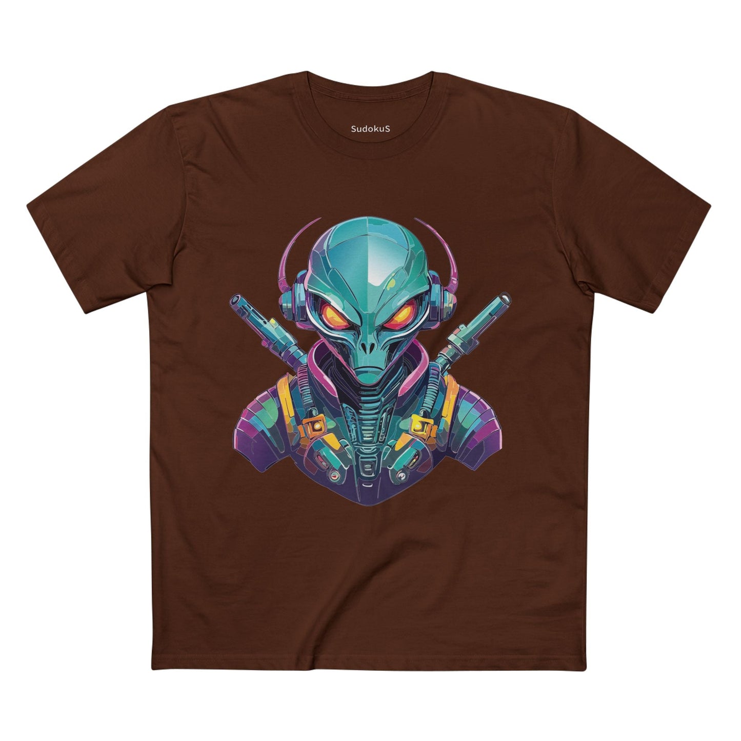Aliens Graphic Unisex 100 Cotton Staple Tee 6