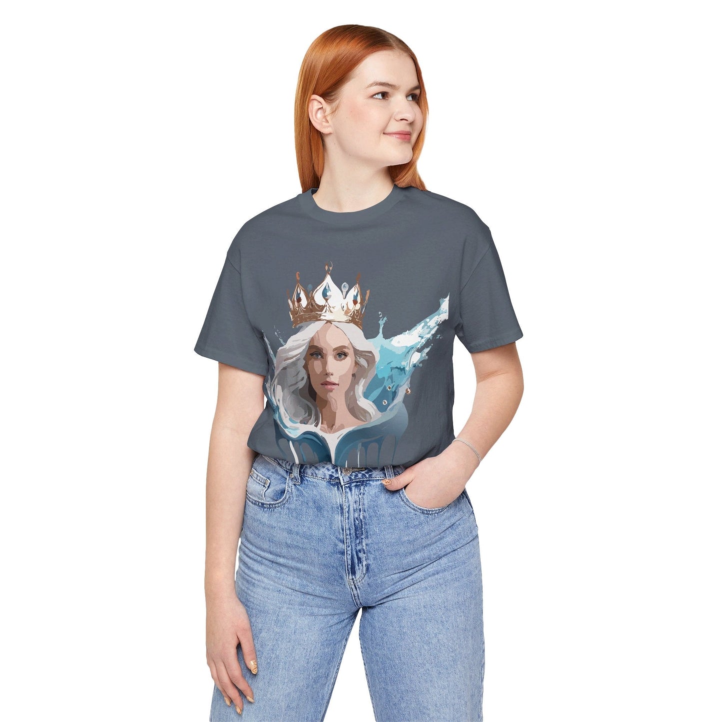 Queen Graphic T Shirt Unisex Jersey Short Sleeve Tee With Vintage Inspired Artwork Adelpha