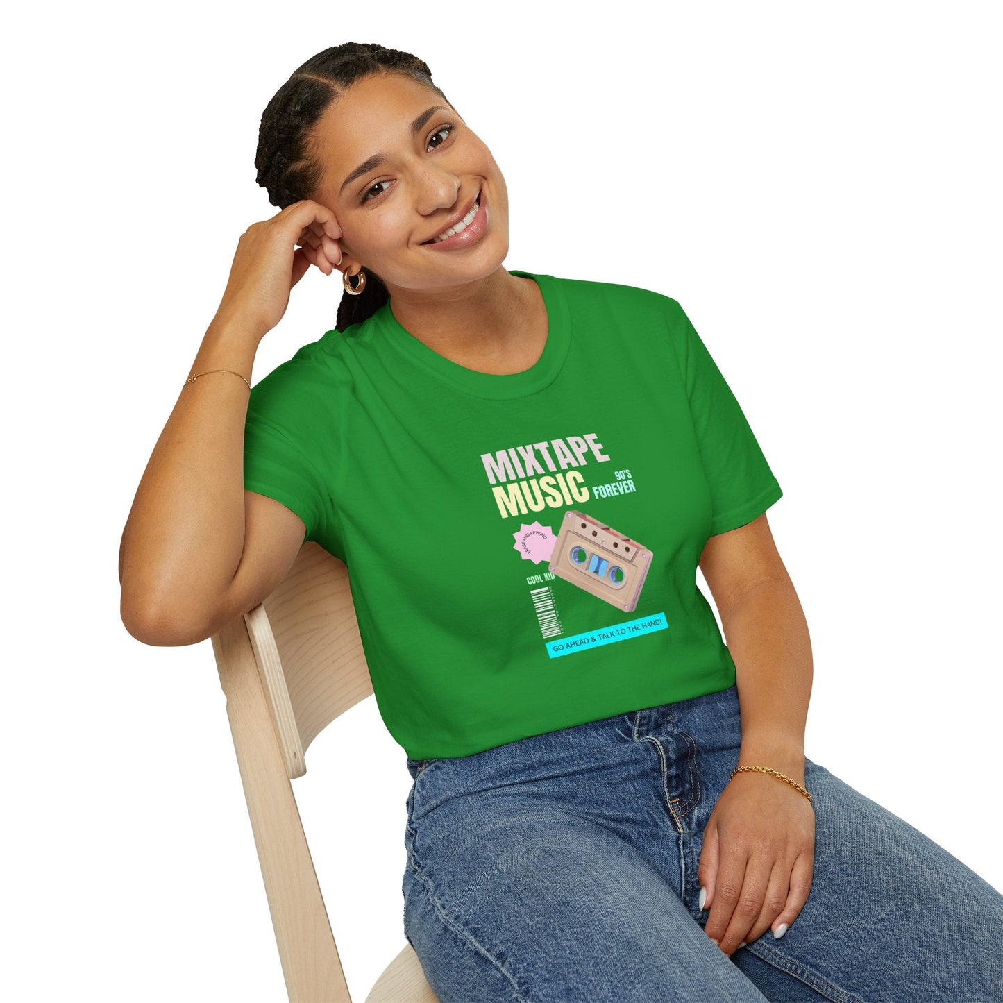 Mixtape Music T-Shirt Unisex Cotton Retro Cassette Graphic Tee