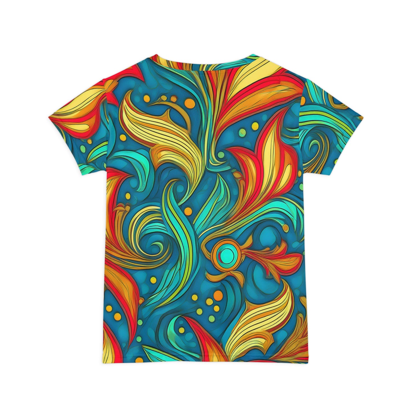 抽像印花襯衫，帶有抽象圖案的襯衫