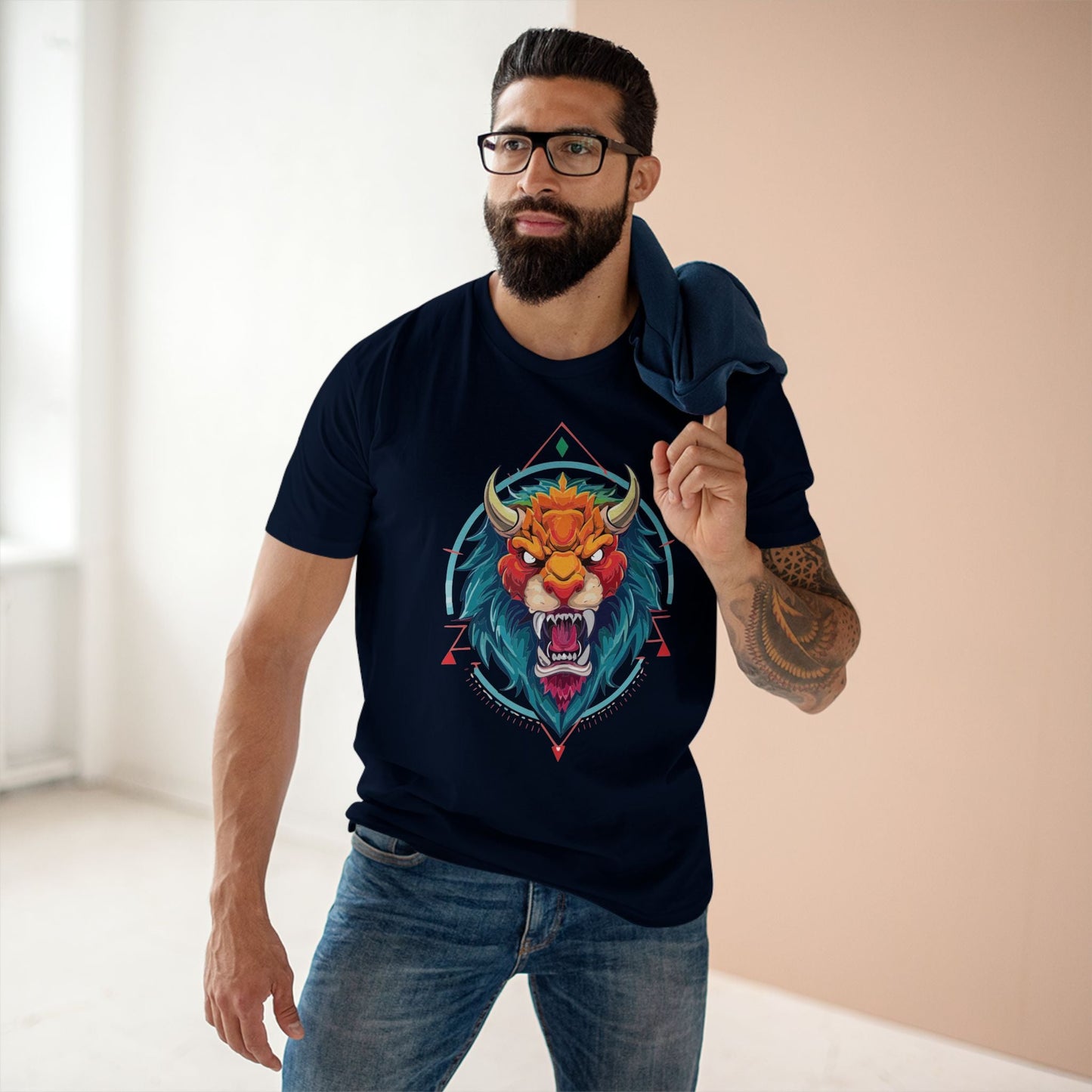 Cartoon Monsters Graphic Unisex 100 Cotton Staple Tee 19