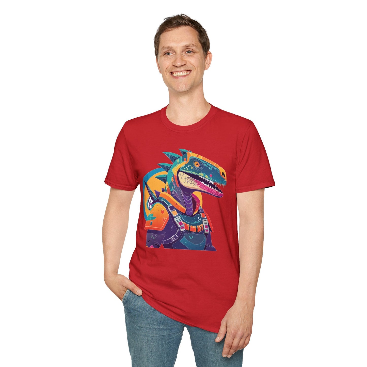 Alien Graphic Unisex Cotton Softstyle UFO Artwork Tee 6