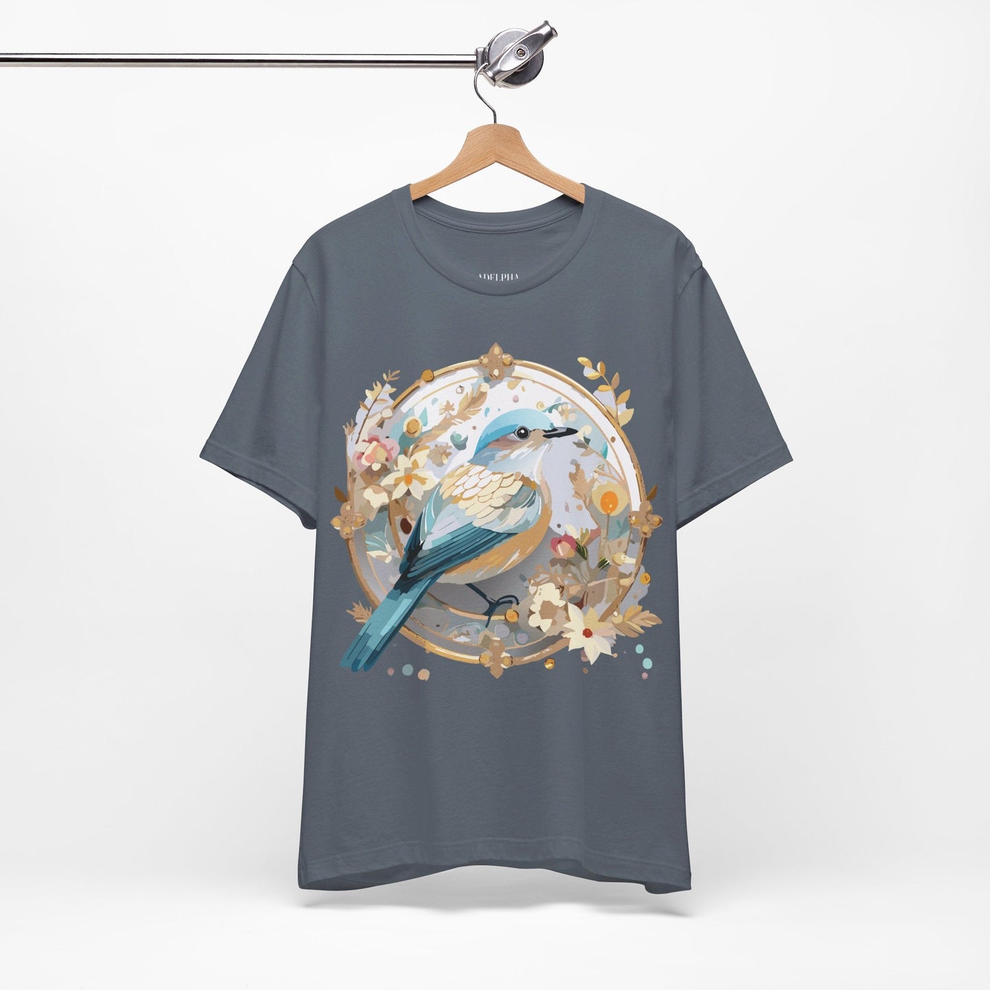 Adelpha Medallion Graphic Tee Unisex Jersey Short Sleeve Vintage Art Design Shirt