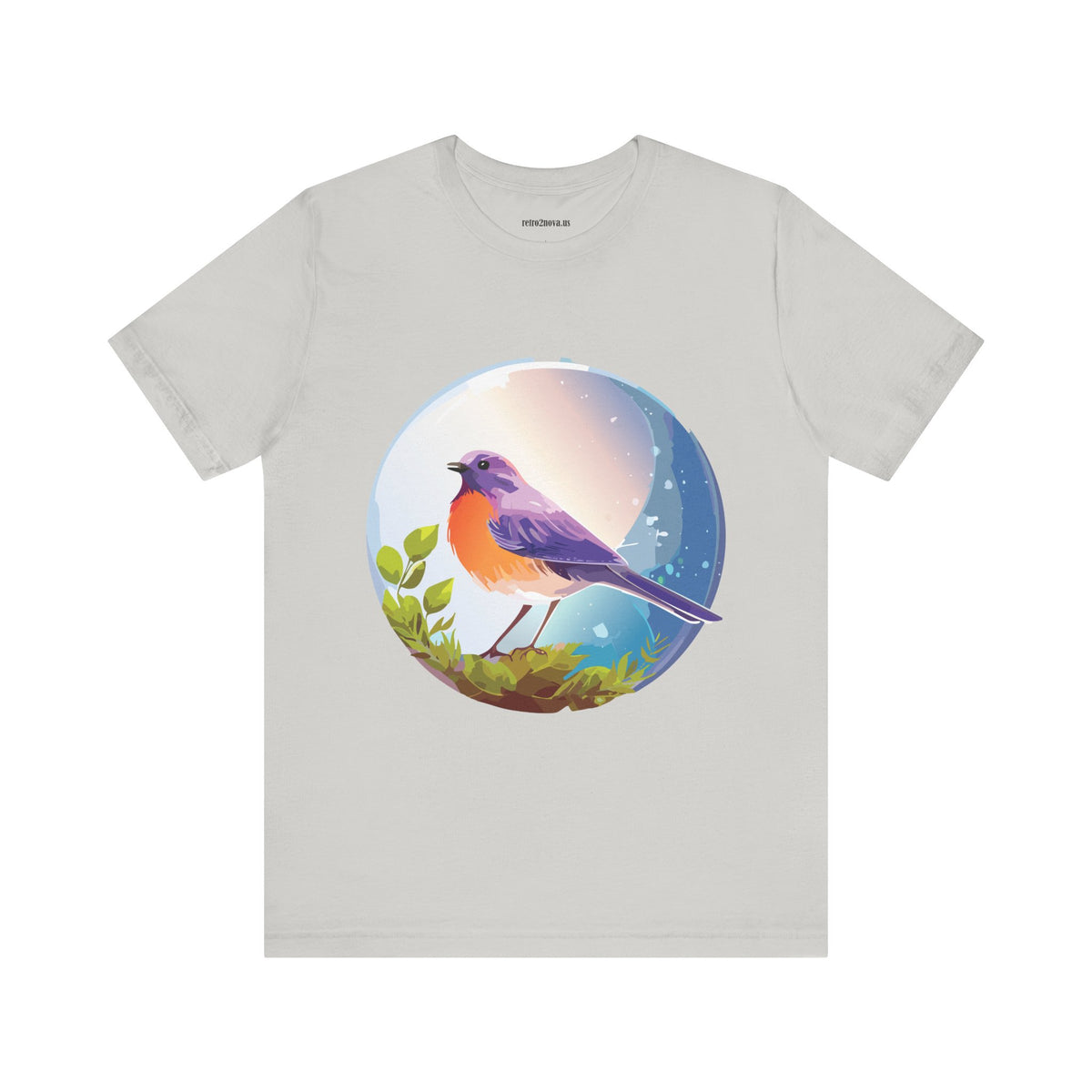 Bird Graphic Unisex Cotton Bella+Canvas Tee with Animal Design ab3