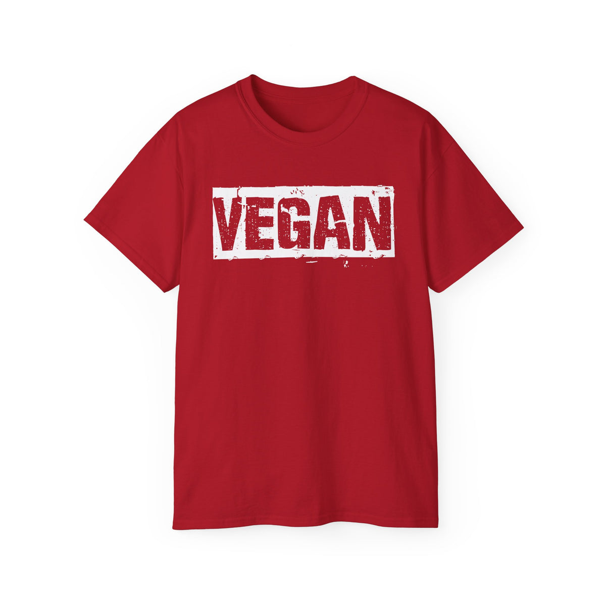 Vegan Block Stamp Tee | Bold Text Graphic T-Shirt