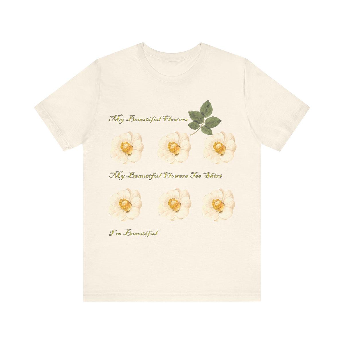 Floral Graphic Tee Shirt - Bella+Canvas Unisex 100 Cotton 53