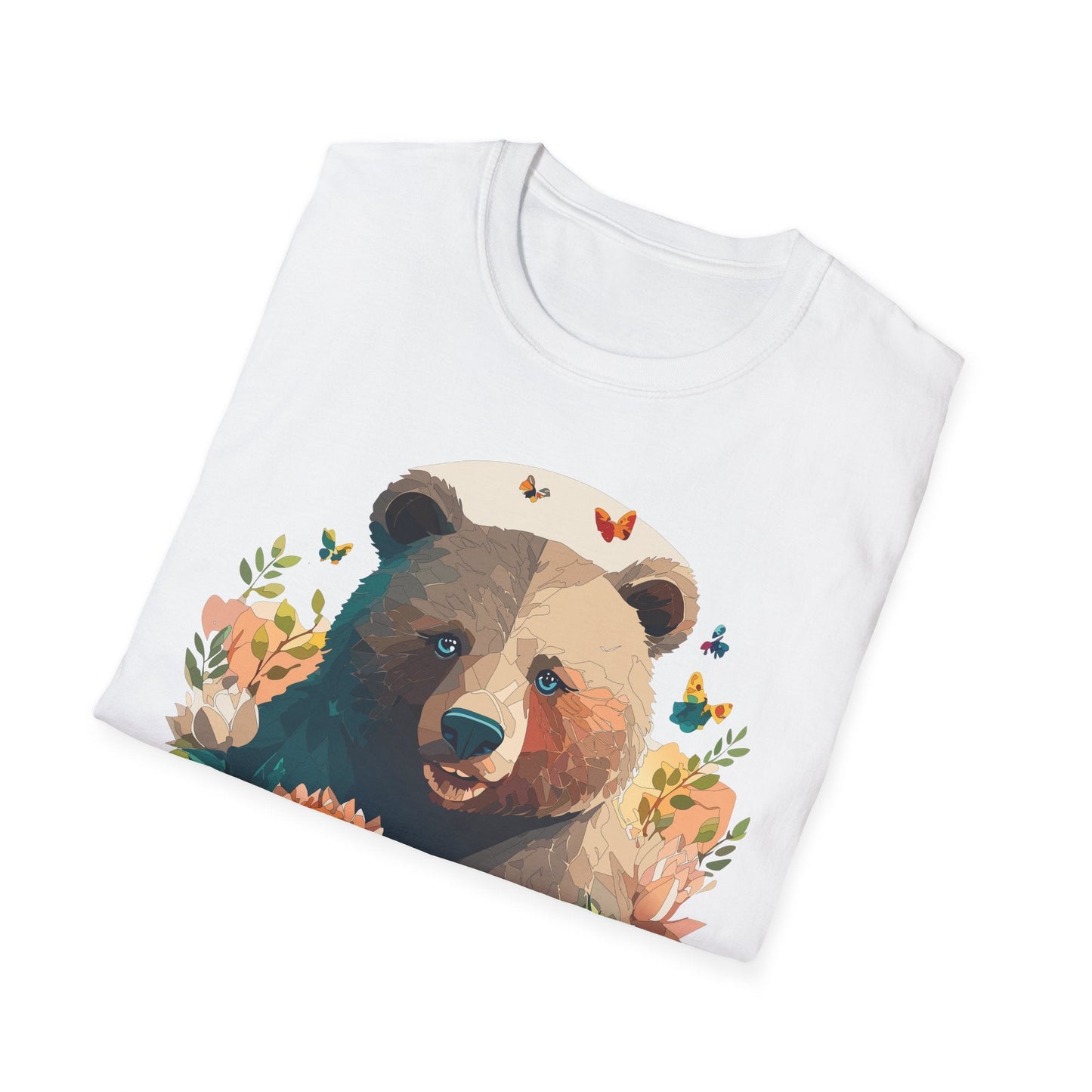 Bear T Shirt Unisex Teddy Bear Shirt Softstyle 100 Percent Ring Spun Cotton Tee Essentials