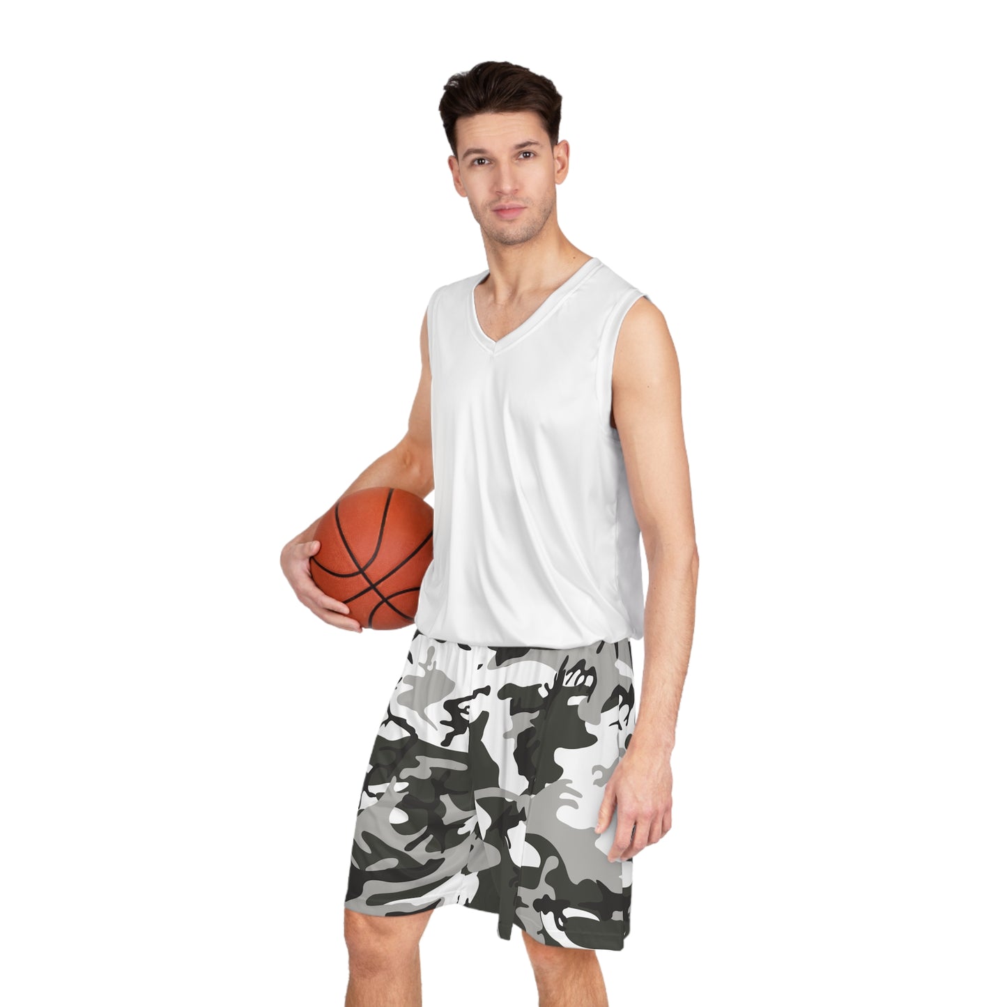 Basketballshorts mit Camouflage-Muster für Herren 