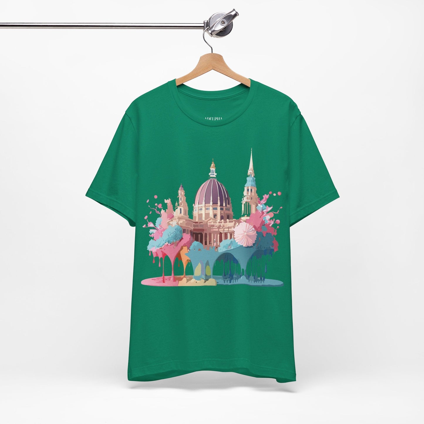 Tourist Shirt With Vienna Graphic Tee Unisex Short Sleeve Art Design Adelpha Vintage Artwork