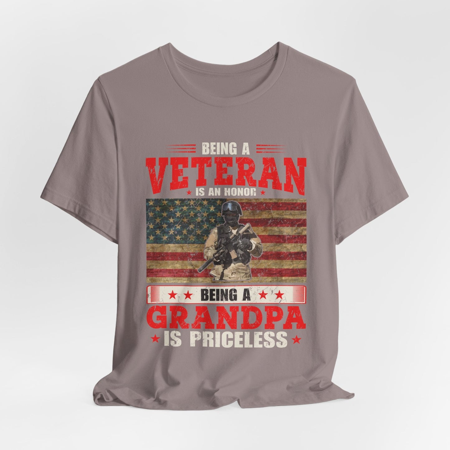 Army Veteran Patriotic Graphic Design Unisex Cotton T-Shirt v34